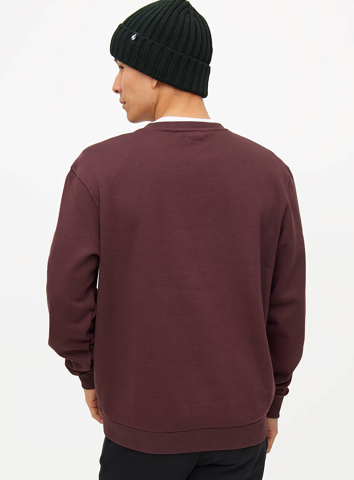 Dark Red Core Crew Neck Sweatshirt XL - Image 3